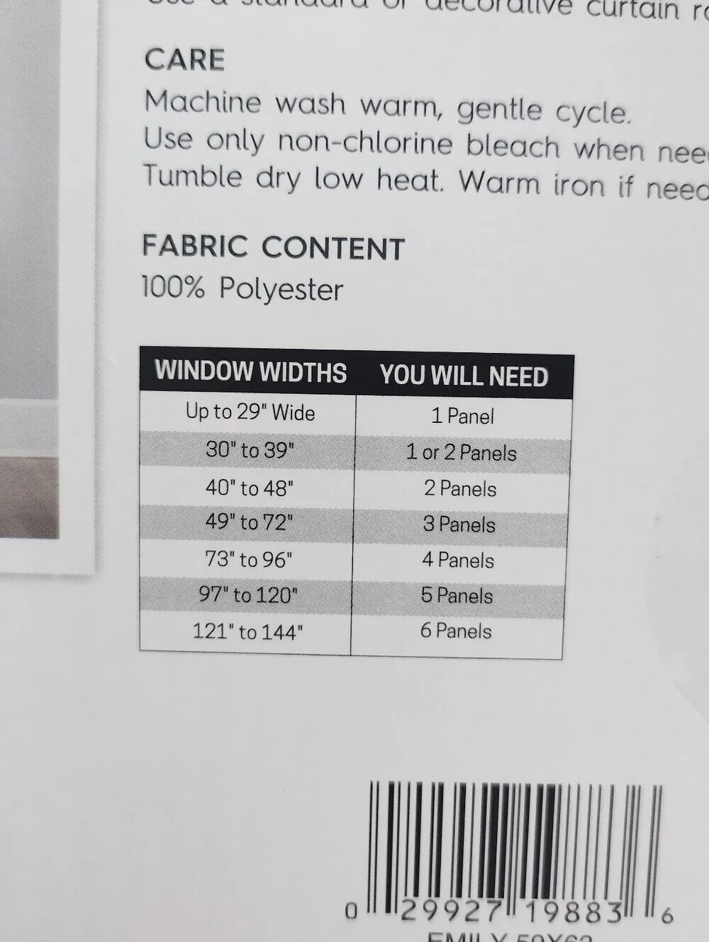 No. 918 Sheer Emily Voile Grommet Top Curtain Panel 84